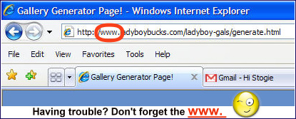 Don't forget to add the 'www.' before ladyboybucks.com...